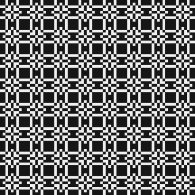 soyut geometrik siyah beyaz desen, vektör illüstrasyonu  