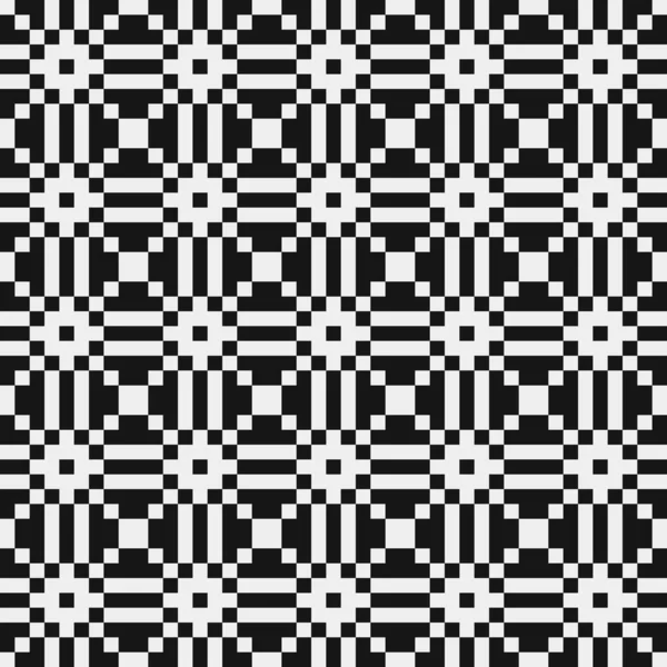 Patrón Abstracto Geométrico Blanco Negro Ilustración Vectorial — Vector de stock