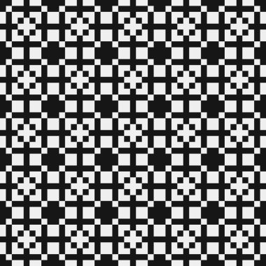 soyut geometrik siyah beyaz desen, vektör illüstrasyonu 