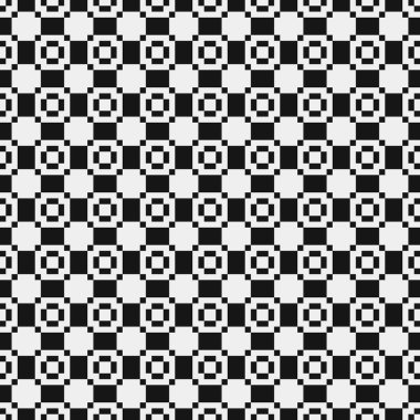 soyut geometrik siyah beyaz desen, vektör illüstrasyonu 