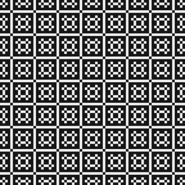 soyut geometrik siyah beyaz desen, vektör illüstrasyonu 