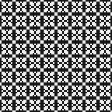 soyut geometrik siyah beyaz desen, vektör illüstrasyonu 