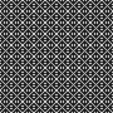 soyut geometrik siyah beyaz desen, vektör illüstrasyonu 