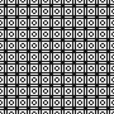 soyut geometrik siyah beyaz desen, vektör illüstrasyonu  