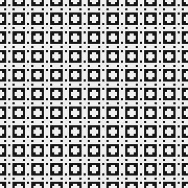 soyut geometrik siyah beyaz desen, vektör illüstrasyonu 