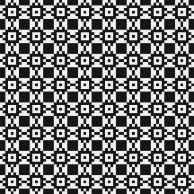 soyut geometrik siyah beyaz desen, vektör illüstrasyonu 