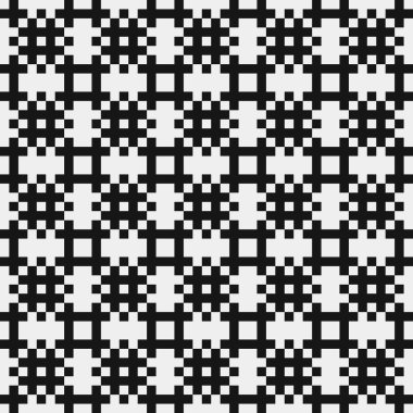 soyut geometrik siyah beyaz desen, vektör illüstrasyonu 