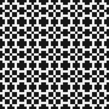 soyut geometrik siyah beyaz desen, vektör illüstrasyonu  