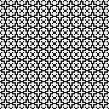 soyut geometrik siyah beyaz desen, vektör illüstrasyonu 