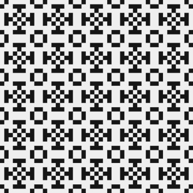 soyut geometrik siyah beyaz desen, vektör illüstrasyonu  