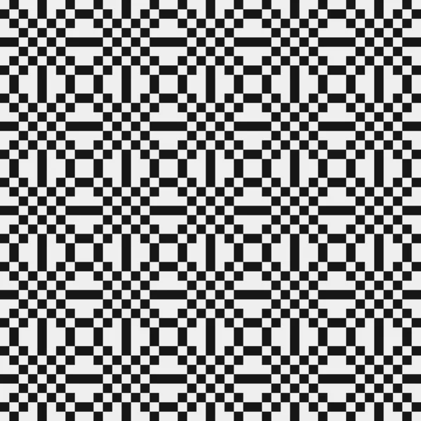 Abstrakt Geometrisk Sort Hvidt Mønster Vektor Illustration – Stock-vektor
