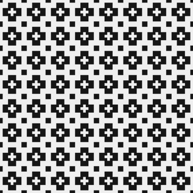 soyut geometrik siyah beyaz desen, vektör illüstrasyonu 