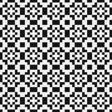 soyut geometrik siyah beyaz desen, vektör illüstrasyonu 