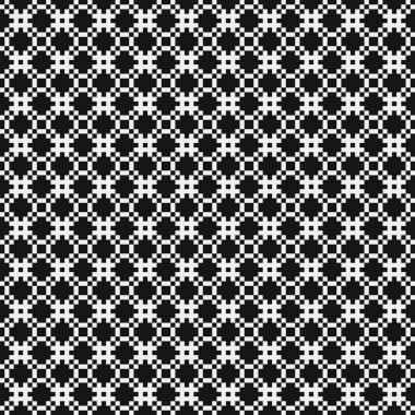 soyut geometrik siyah beyaz desen, vektör illüstrasyonu 