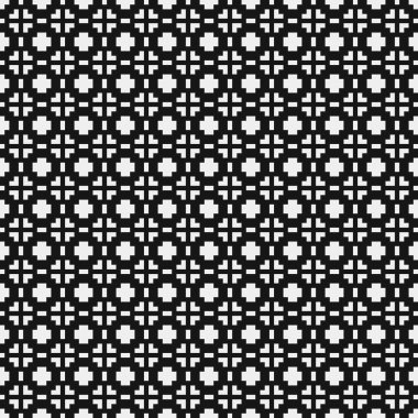 soyut geometrik siyah beyaz desen, vektör illüstrasyonu 