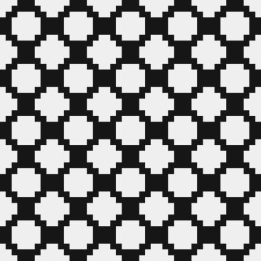 soyut geometrik siyah beyaz desen, vektör illüstrasyonu 