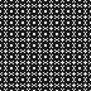 soyut geometrik siyah beyaz desen, vektör illüstrasyonu 