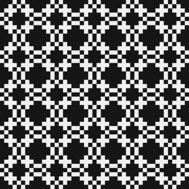 soyut geometrik siyah beyaz desen, vektör illüstrasyonu 