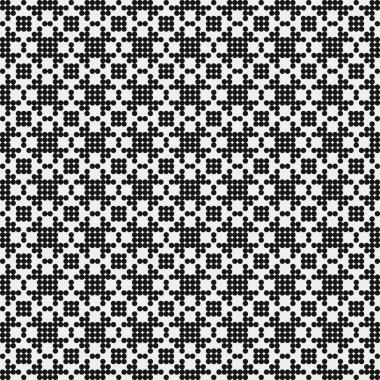 Soyut Çapraz Noktalar Şablonu, arka plan. Vektör illüstrasyonu   