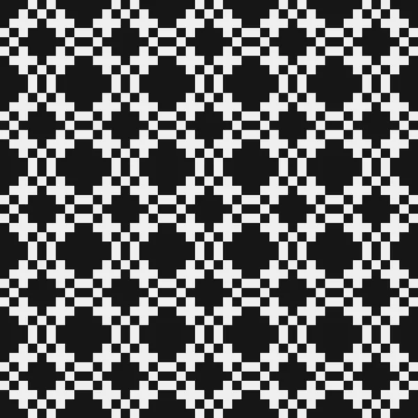 Motif Abstrait Géométrique Noir Blanc Illustration Vectorielle — Image vectorielle