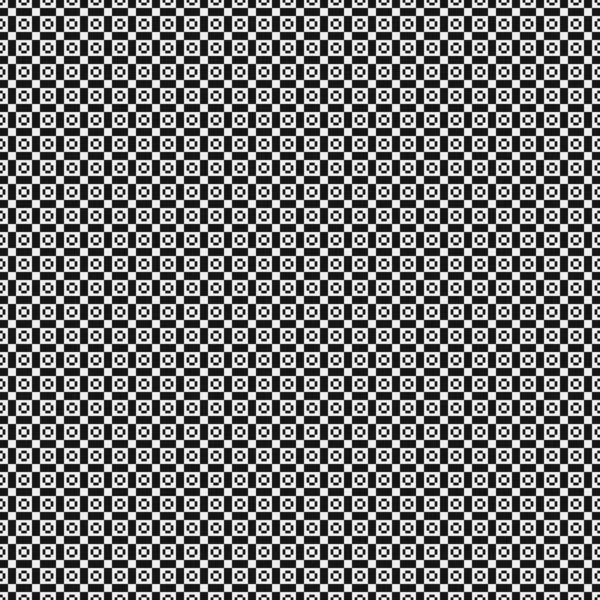 Abstraktes Geometrisches Schwarz Weiß Muster Vektorillustration — Stockvektor