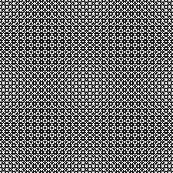 Noir Blanc Motif Abstrait Pois Logo Génératif Illustration Art — Image vectorielle