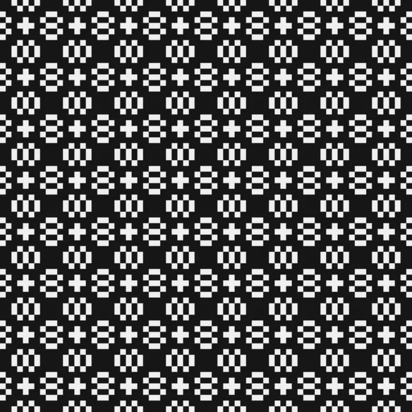 Black White Abstract Pattern Dots Logo Generative Computational Art Illustration — 스톡 벡터