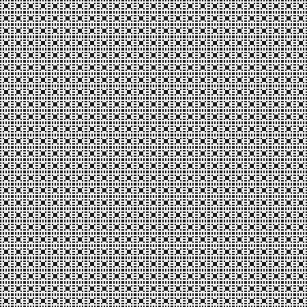 Black White Abstract Pattern Dots Logo Generative Computational Art Illustration — 스톡 벡터