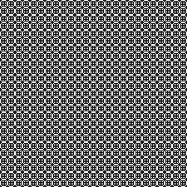 Patrón Abstracto Blanco Negro Con Puntos Logo Generativo Computacional Ilustración — Vector de stock