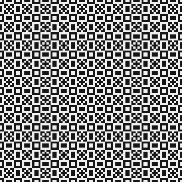 Black White Abstract Pattern Dots Logo Generative Computational Art Illustration — 스톡 벡터