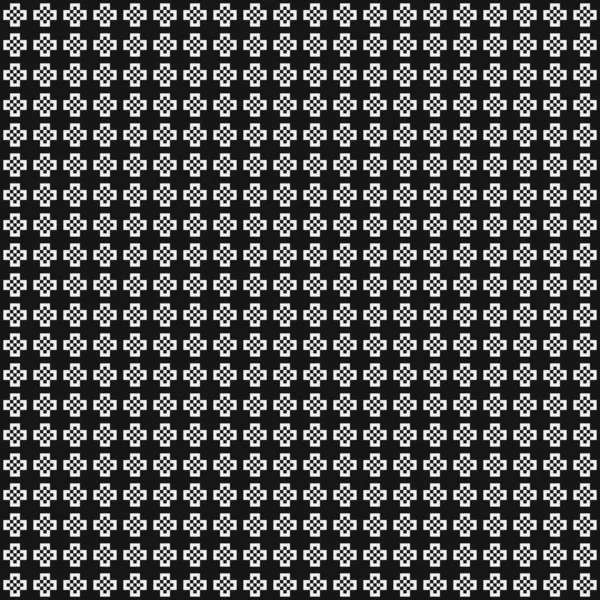 Noir Blanc Motif Abstrait Pois Logo Génératif Illustration Art — Image vectorielle