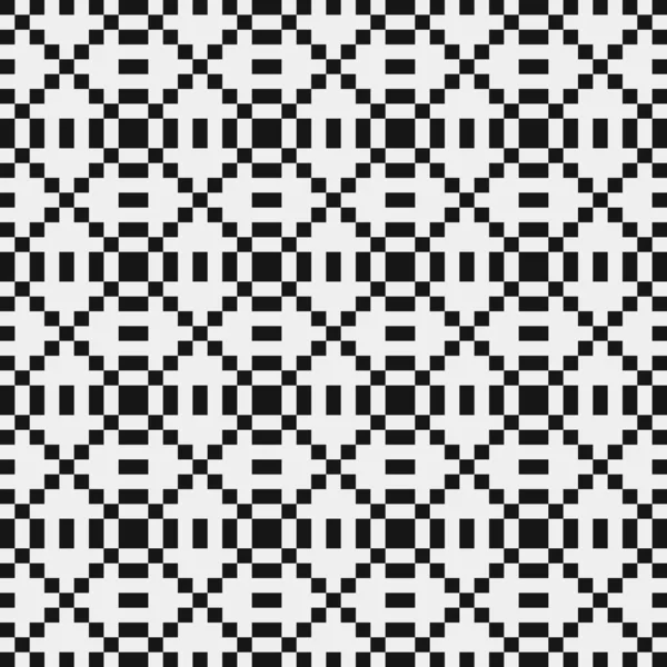 Black White Abstract Pattern Logo Generative Computational Art Illustration — 스톡 벡터