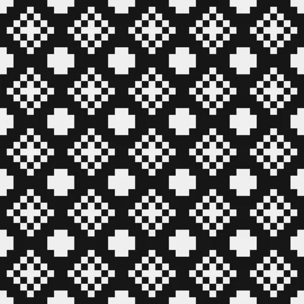 Black White Abstract Pattern Logo Generative Computational Art Illustration — 스톡 벡터