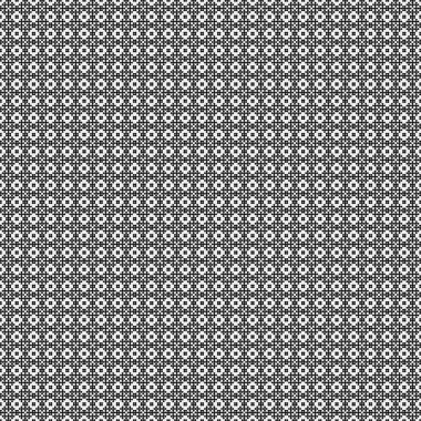 Soyut siyah ve beyaz süs desenli vektör çizimi