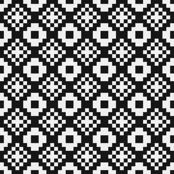 Noir Blanc Motif Abstrait Pois Logo Génératif Illustration Art — Image vectorielle