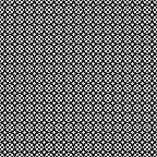 Black White Abstract Pattern Dots Logo Generative Computational Art Illustration — 스톡 벡터