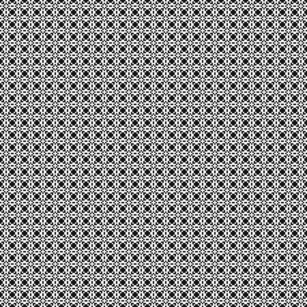 Black White Abstract Pattern Logo Generative Computational Art Illustration — 스톡 벡터