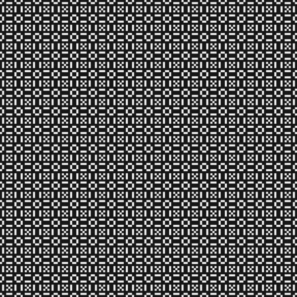 Black White Abstract Pattern Dots Logo Generative Computational Art Illustration — 스톡 벡터