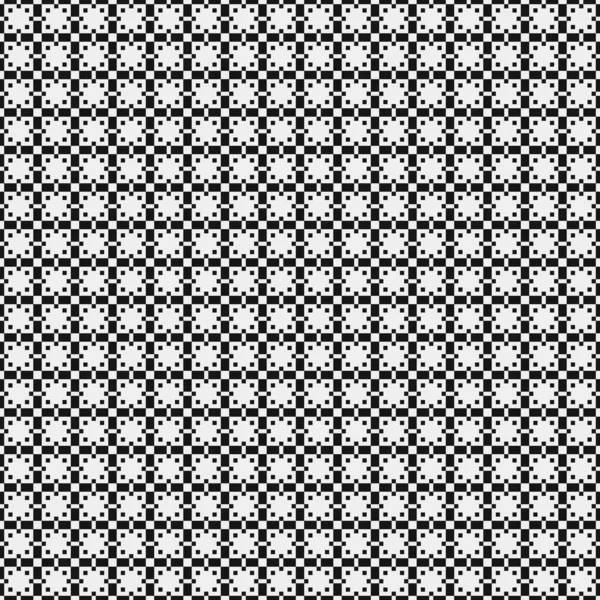 Black White Abstract Pattern Dots Logo Generative Computational Art Illustration — Stock Vector