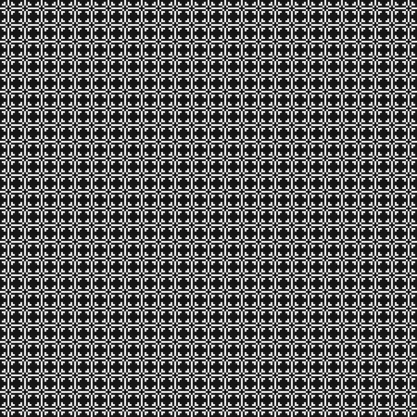 Black White Abstract Pattern Dots Logo Generative Computational Art Illustration — 스톡 벡터