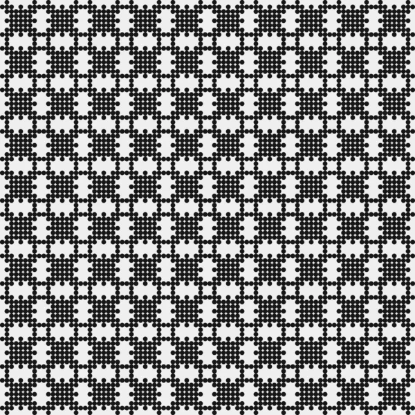 Abstract Black White Ornamental Pattern Vector Illustration — Stock Vector