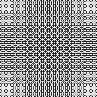 Soyut siyah ve beyaz süs desenli vektör çizimi