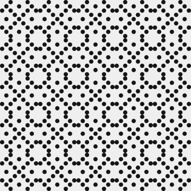 Soyut siyah ve beyaz süs desenli vektör çizimi