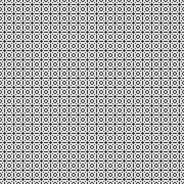 Black White Abstract Pattern Dots Logo Generative Computational Art Illustration — 스톡 벡터