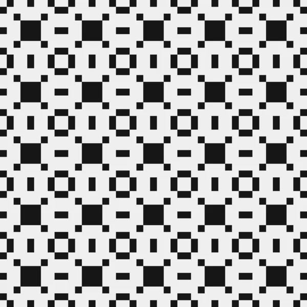 Black White Abstract Pattern Dots Logo Generative Computational Art Illustration — 스톡 벡터