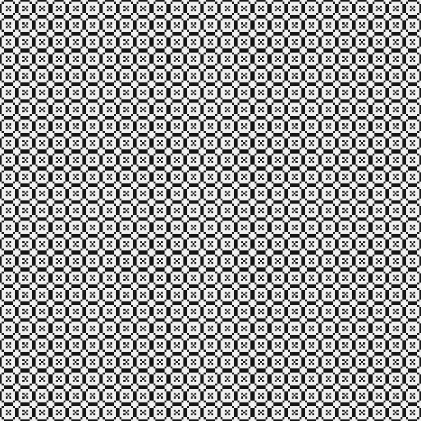 Black White Abstract Pattern Dots Logo Generative Computational Art Illustration — 스톡 벡터