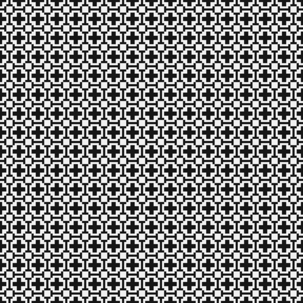 Black White Abstract Pattern Logo Generative Computational Art Illustration — 스톡 벡터