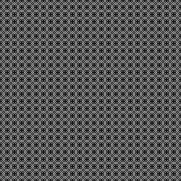 Black White Abstract Pattern Dots Logo Generative Computational Art Illustration — 스톡 벡터