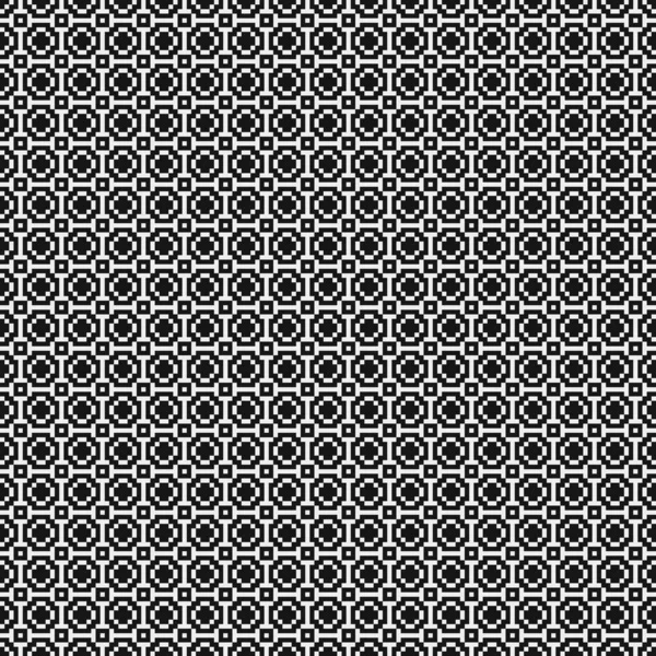 Black White Abstract Pattern Dots Logo Generative Computational Art Illustration — 스톡 벡터