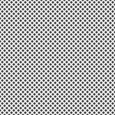 Siyah ve beyaz geometrik şekillerin kusursuz deseni. Üretken hesaplama sanatı vektör çizimi